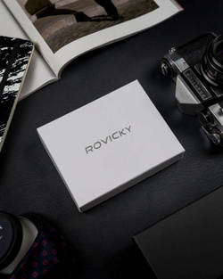 Pánska peňaženka z prírodnej kože s priehradkou na fotografie - Rovicky