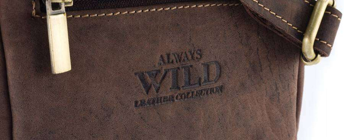 Pánska kožená taška cez rameno postbag - Always Wild