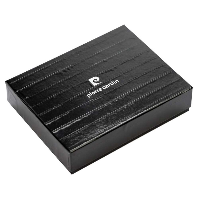 Pánska Peňaženka Pierre Cardin YS604 324A Čierna Kožená s RFID Secure Horizontálna
