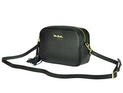 Dámska kabelka Pierre Cardin FRZ 1501 DOLLARO prírodná koža čierna crossbody