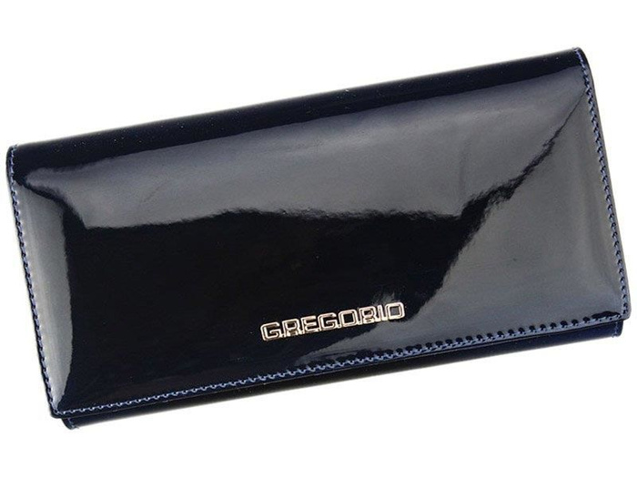 Gregorio SH-102 Dámska peňaženka z prírodnej kože Large Blue Level Orientation