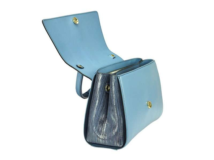 Dámska kabelka Gilda Tonelli Aberdeen Tejus z prírodnej kože krémová crossbody